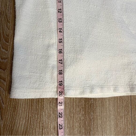 Madewell Texture & Thread White Wrap Tie Top Size Medium - Picture 10 of 11